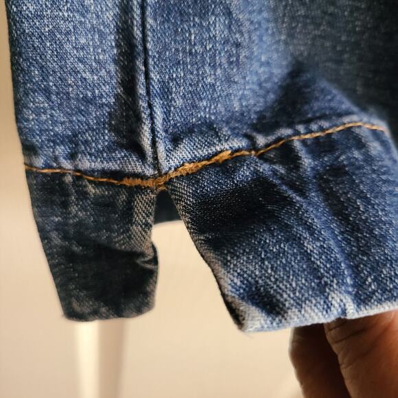 EDWIN JEANS Wide Leg Crop 100% Cotton Jeans‎ ED-866 5415 Women’s 30* - Picture 6 of 11